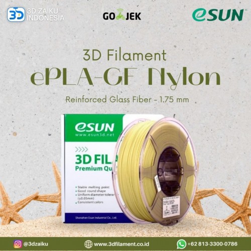 eSUN 3D Filament Terbaru ePLA-GF PLA Reinforced Glass Fiber 1.75 mm - CLEARANCE STOCK